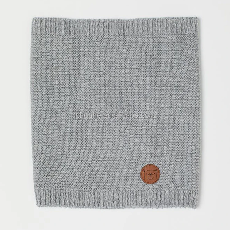 Детский зимний шарф-хомут для девочек и женщин, модный шарф-хомут, плотный вязаный шарф-снуд из акрилового кашемира, плюшевые гетры