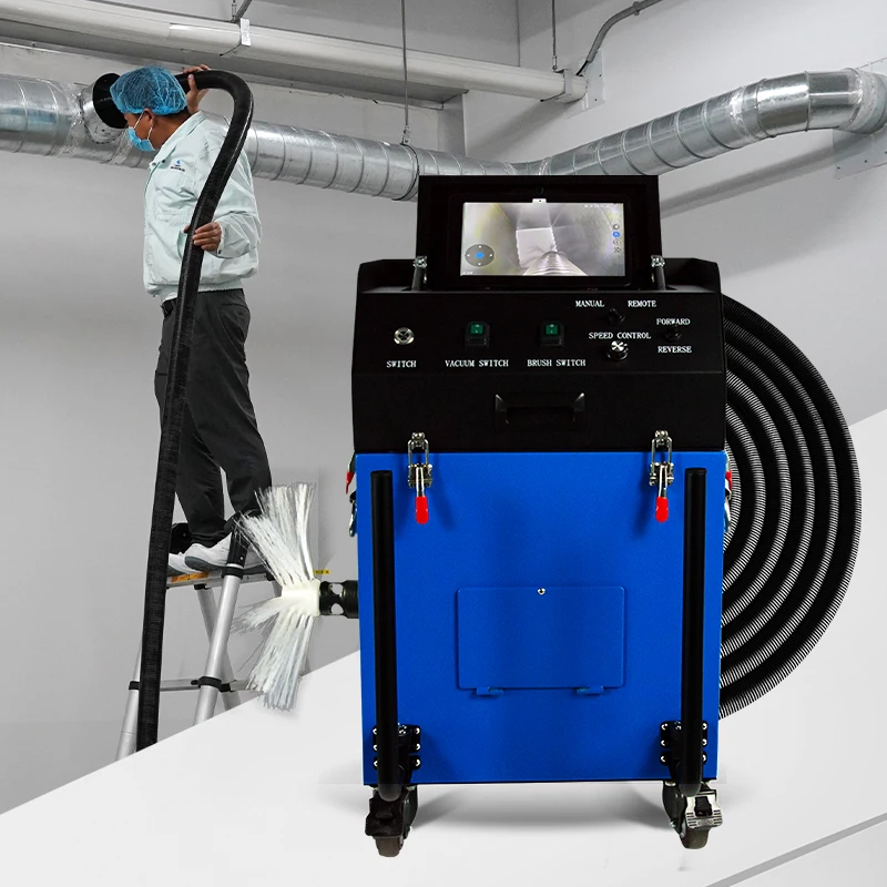 Yorktech Commerical And Residential Hvac Ac Air Duct Cleaning And Dryer Vent Flexible Shaft Cleaning Machine