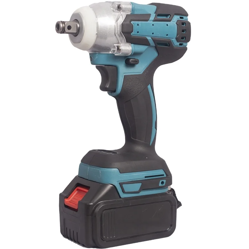 Brushless cordless car electric impact torque wrench driver tools set gun