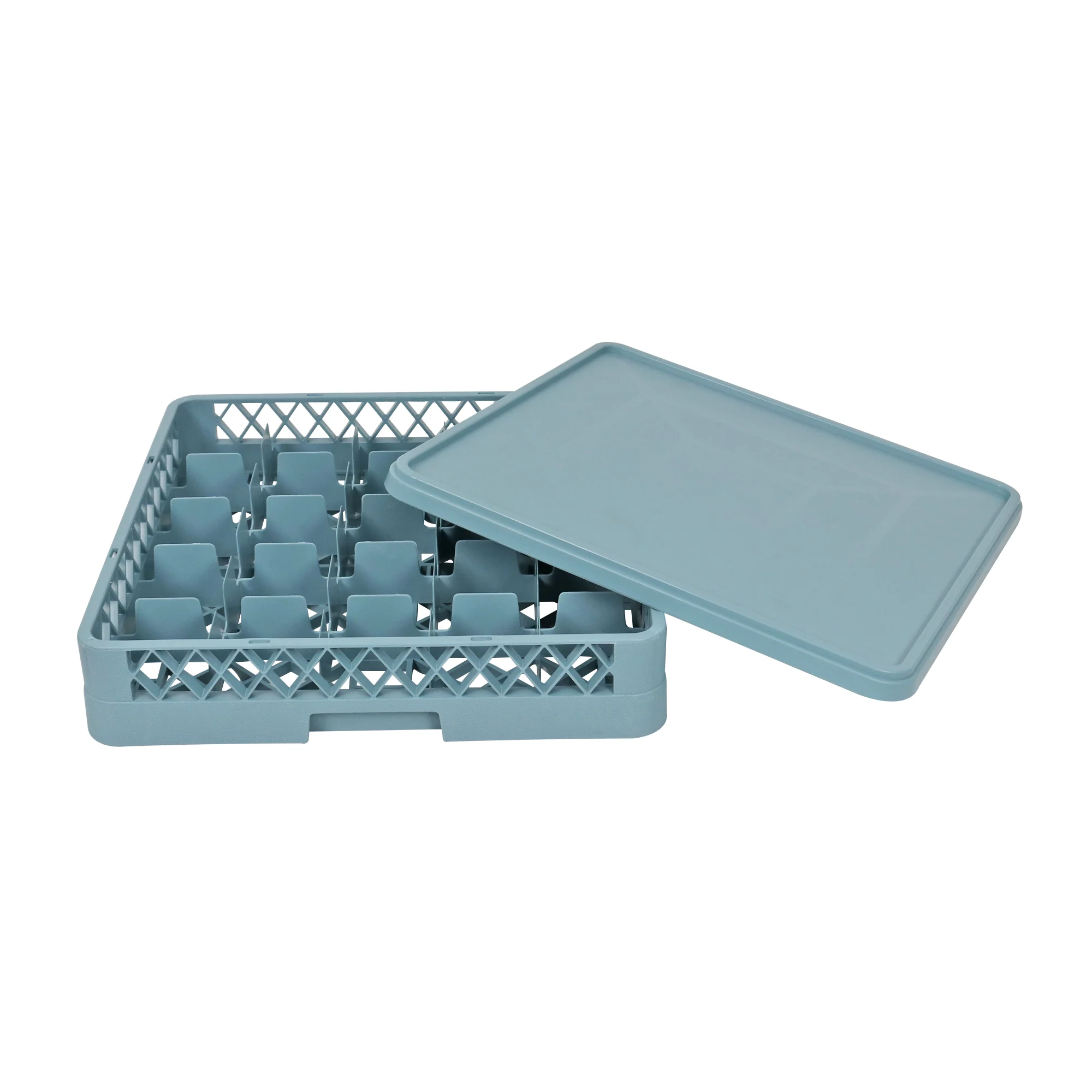QS 25 Compartment Restaurant Kitchen Dishwasher Rack Plastic Dishwasher Basket Glass Rack