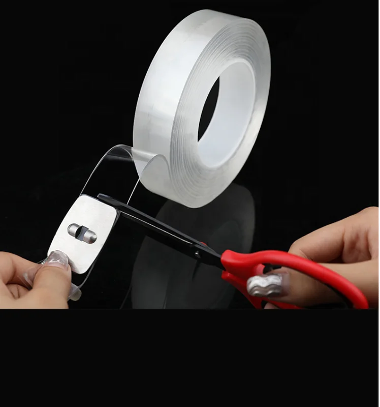 5m/16.5ft Nano Tape Reusable Washable Strong Wall Tape Removable Transparent Nano Adhesive Tape For Home and Office