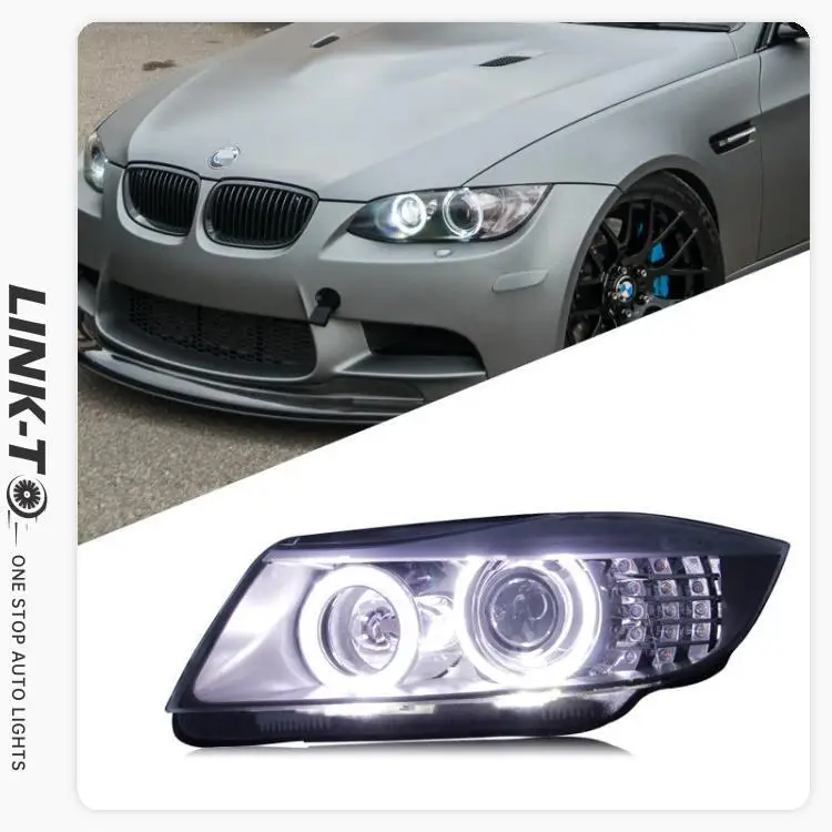 LINK-TO Suitable For BMW 3 Series E90 Headlight Assembly 318 320 325i Modified LED Angel Eye Bulb Daytime Running Light
