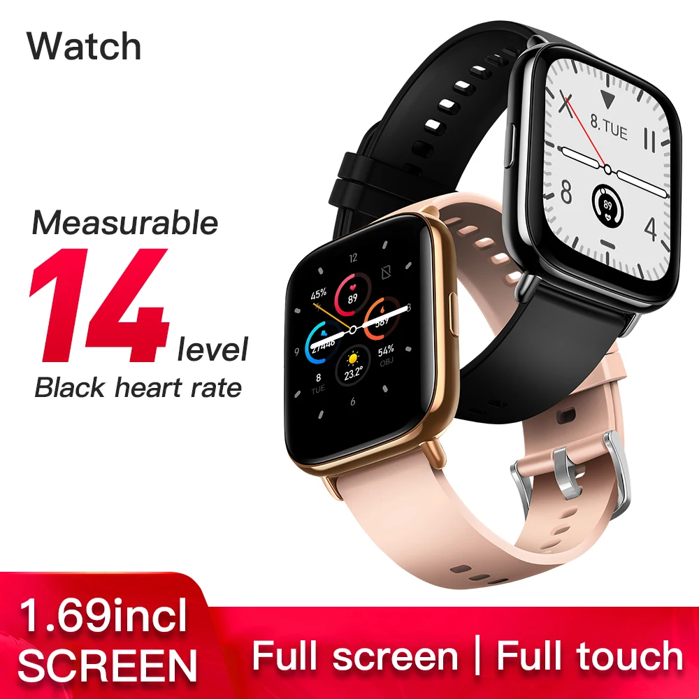 High quality BT Sports Smartwatch Fitness Tracker body Temperature Sleep Hear rate Blood oxygen monitoring smart bracelet watch