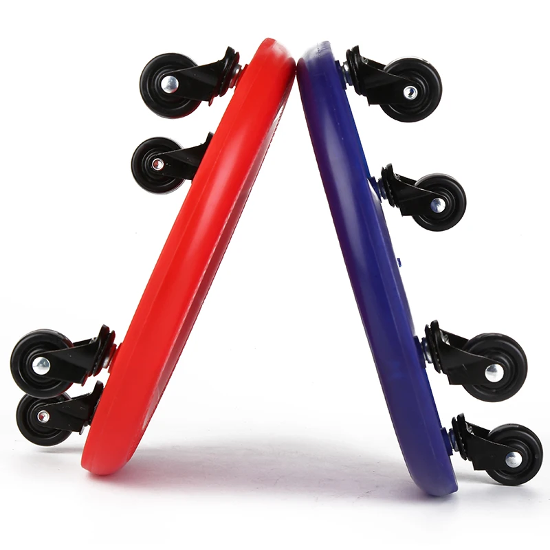 Hot-Fitness Four Wheel Abdominal Trainer Home Muscle Workout Core Abdominal Plate Ab Roller Disk Fitness Exercise Equipment