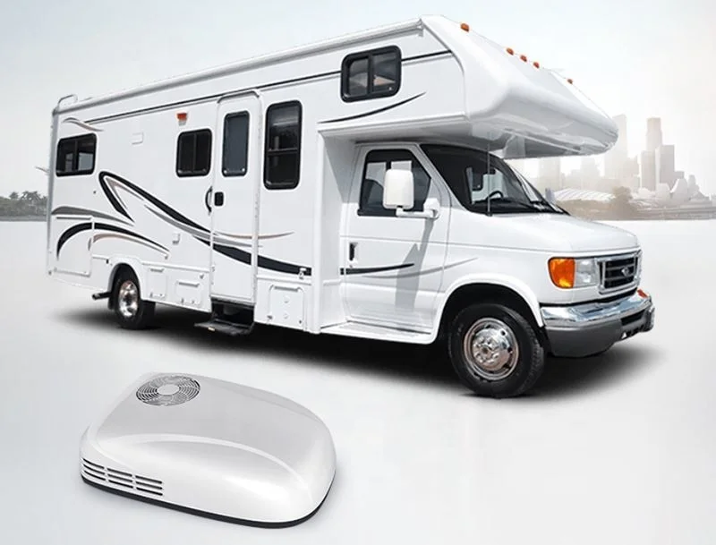 Roof mounted truck parking slim air conditioner