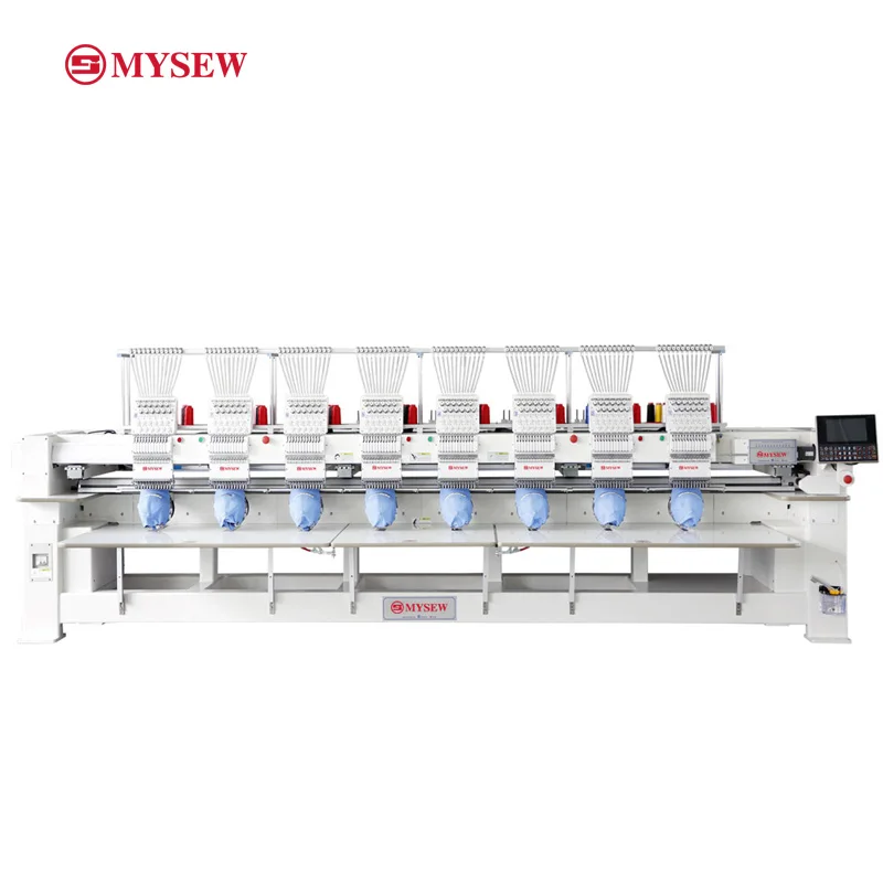 MHS1208H industrial multi needle  8 heads embroidery machine