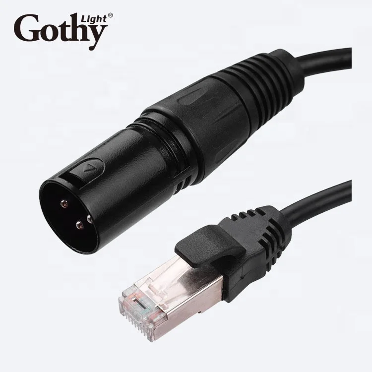 Переходник с RJ45 Ethernet на 3-Pin XLR Male Female 3-pin female коннектор к male