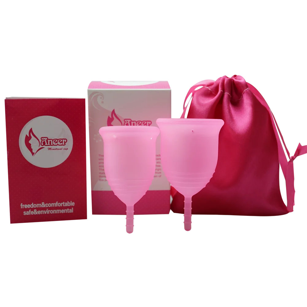 Wholesale aneer menstrual cup medical grade silicone menstruation cup