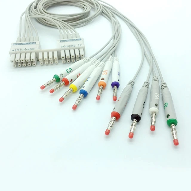 Best selling holter ecg cables mortara eli 230 ekg cable
