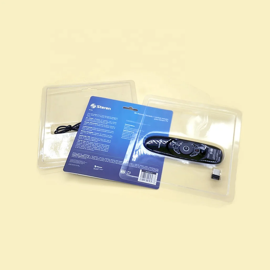 PVC Blister Clamshell Packaging custom Recyclable Blister Plastic Packaging Box PET for wireless keyboard