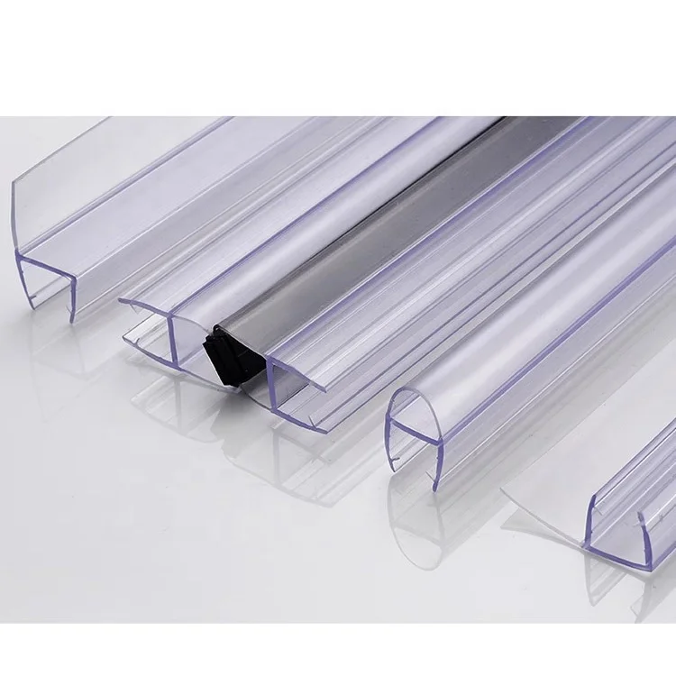 Clear Water Barrier stop shower leaks Frameless shower door sweep bottom glass seal