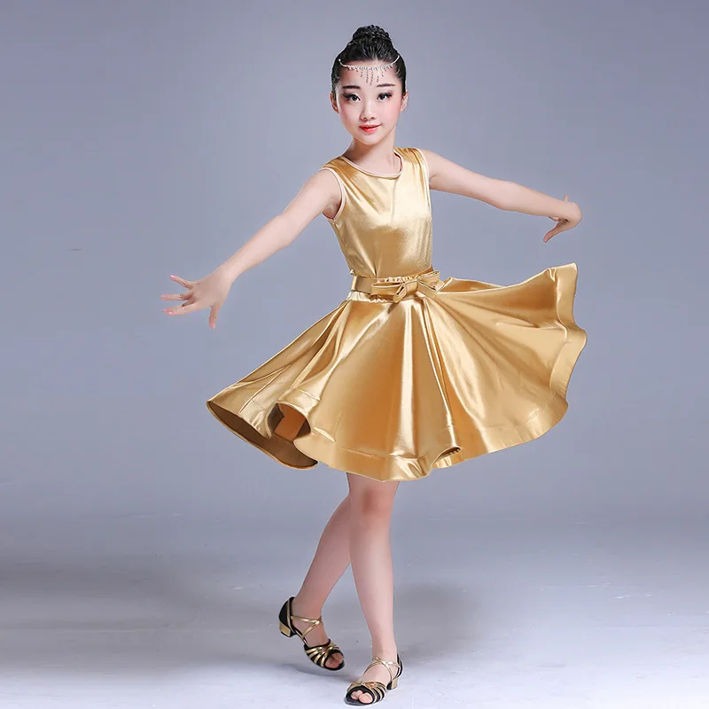 Girls Latin Rumba Samba Dance Dress Ballroom Dancewear