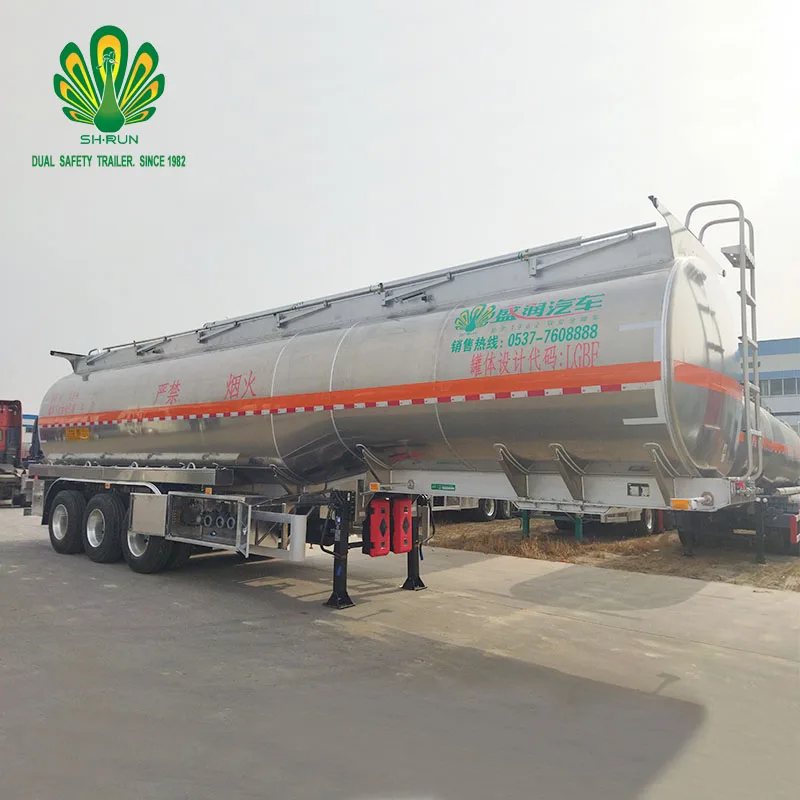 Quality manufacture 42000 Liters Aluminium Alloy Tank Road Tanker Tank Semi Trailers