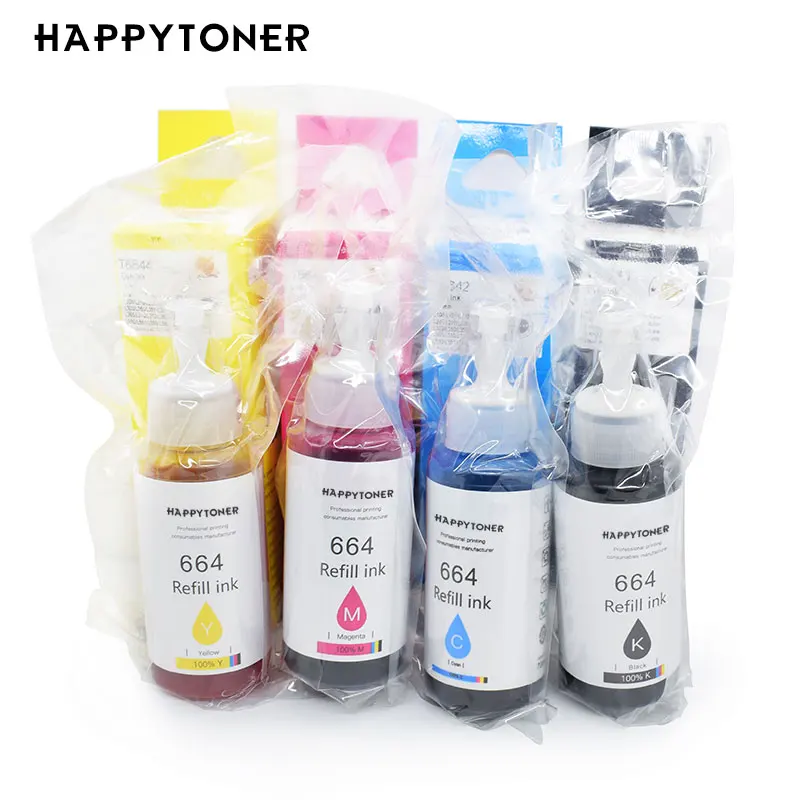 Совместимый чернильный картридж HAPPYTONER T6641/T6642/T6643/T6644 для Epson Ink Printer L801/L800/L810 /L1800