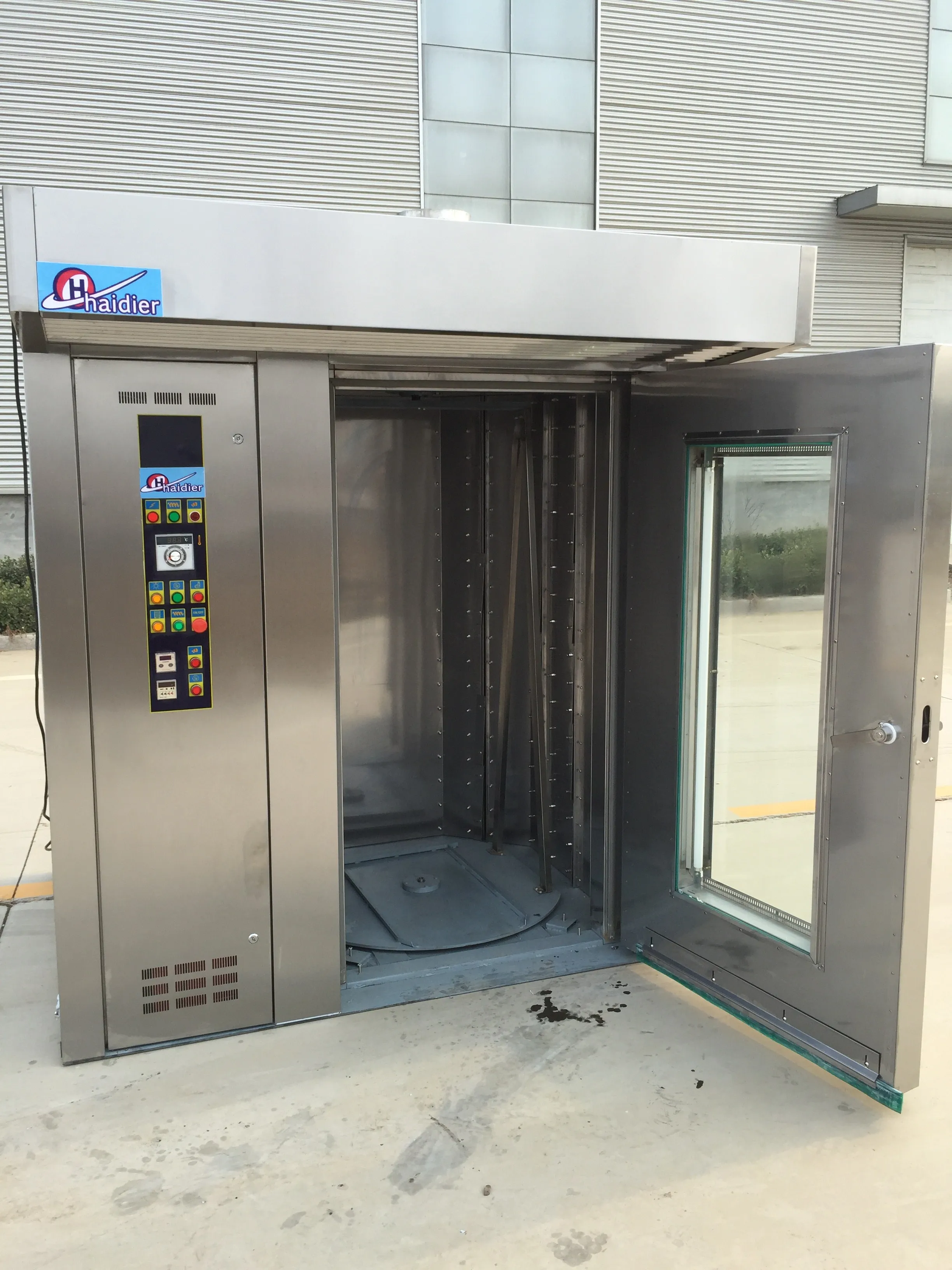 Professional bakery rotary rack oven come as electric gas and diesel  for bakery food factory