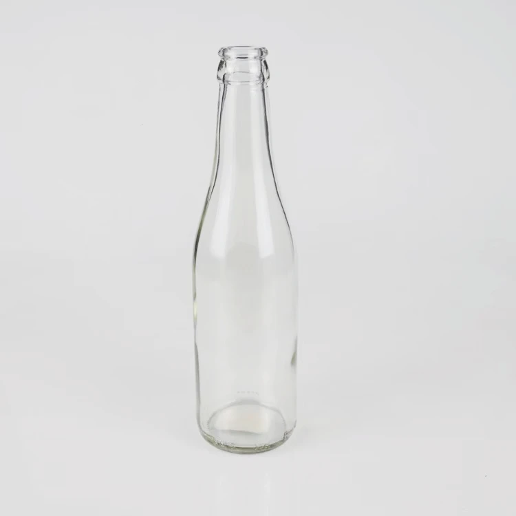 250ml 275ml 330ml 500ml 12oz High pressure empty beer beverageorange juice kombucha soda bottle glass with lid wholesale