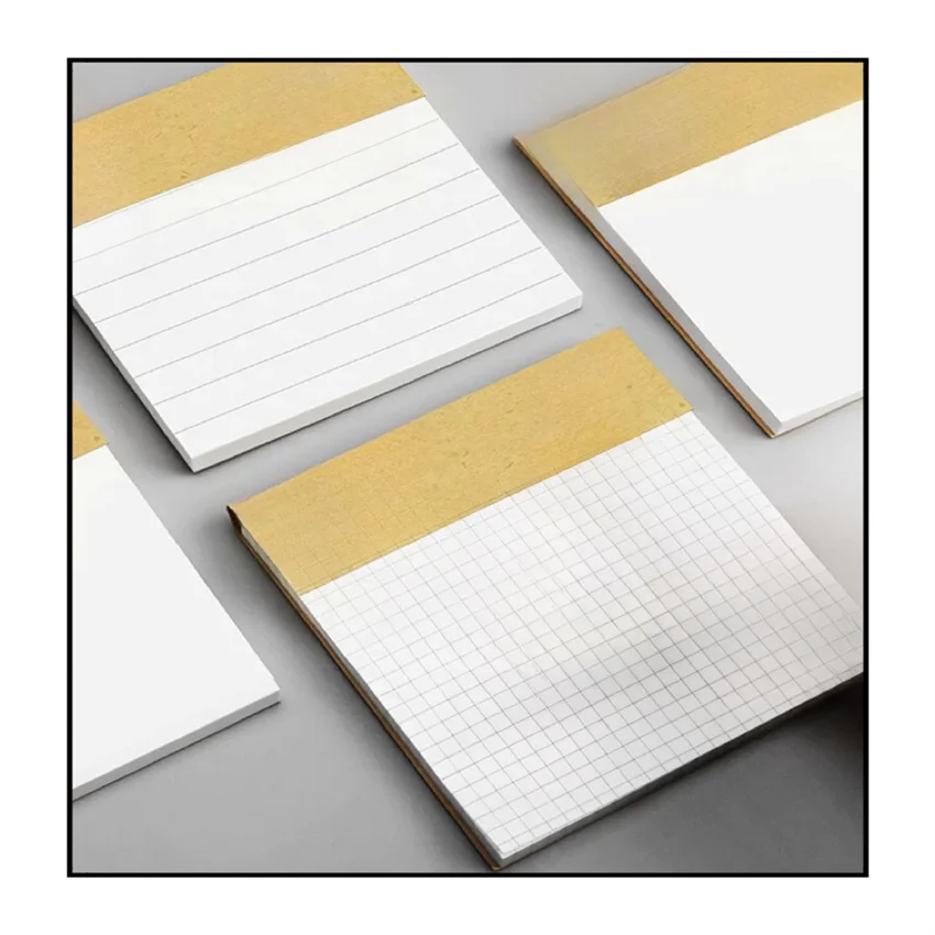 Custom Thick White Notebooks Primary High School Junior College Students Herbal Check Calculation Eye notepad Junior High