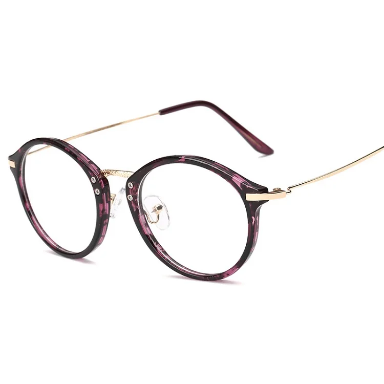 W866 Fashion Cute Literary Round Full Rim Frame Glasses 2021