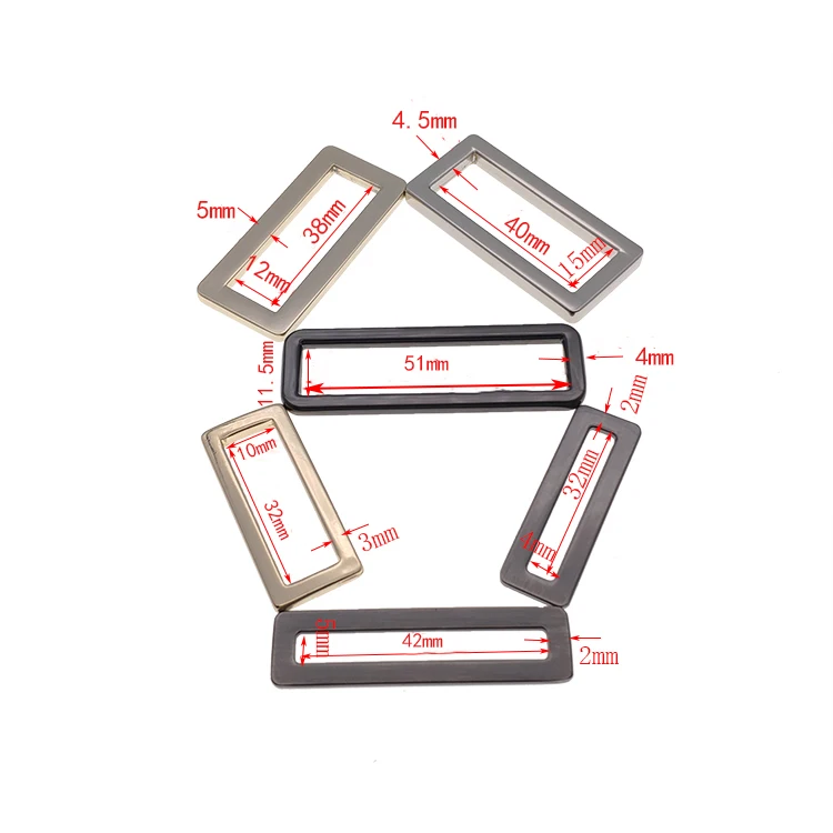 High Ending Custom Luxury Good Quality Metal Strap Slider Buckle for Bag