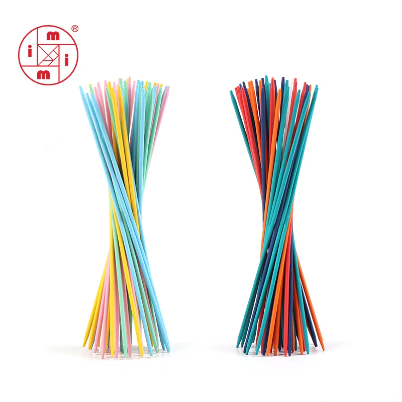 Wholesale New Design Wooden Mikado Indoor Game Classic Pick up Sticks Game Counting Sticks For Kids