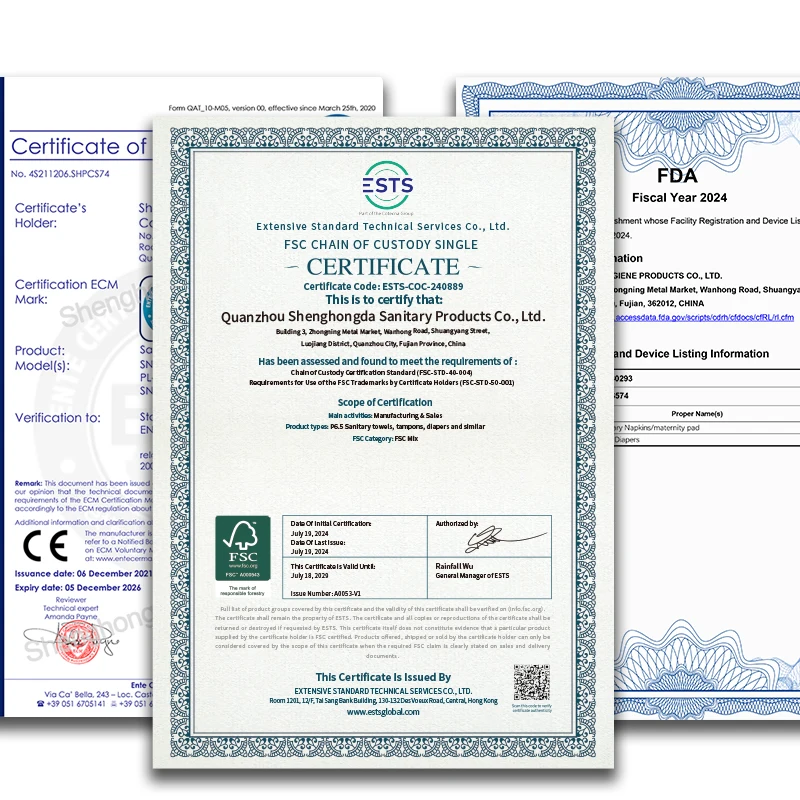 Shenghongda Custom Competitive Price Ladies Disposable Bio Degradable Sanitary  Pads for Medical