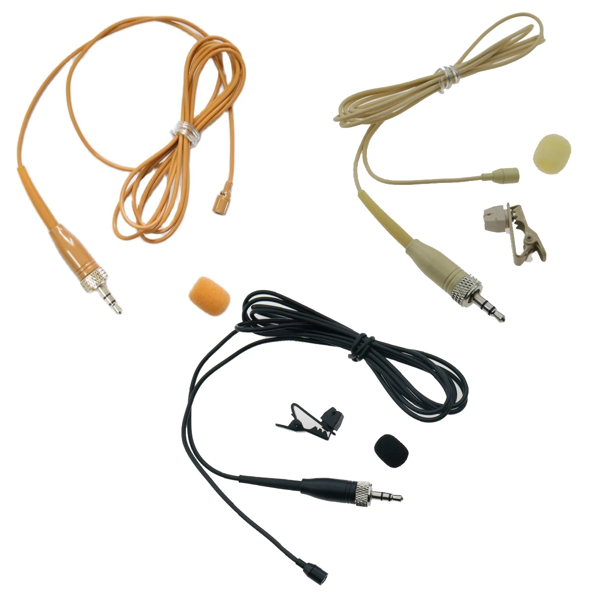 SL Lavalier Microphones Hidden Wireless Tie Clip Microphone For EW-D EW-DP AVX Evolution BeltPack 3 Color Perfect Singing Speech