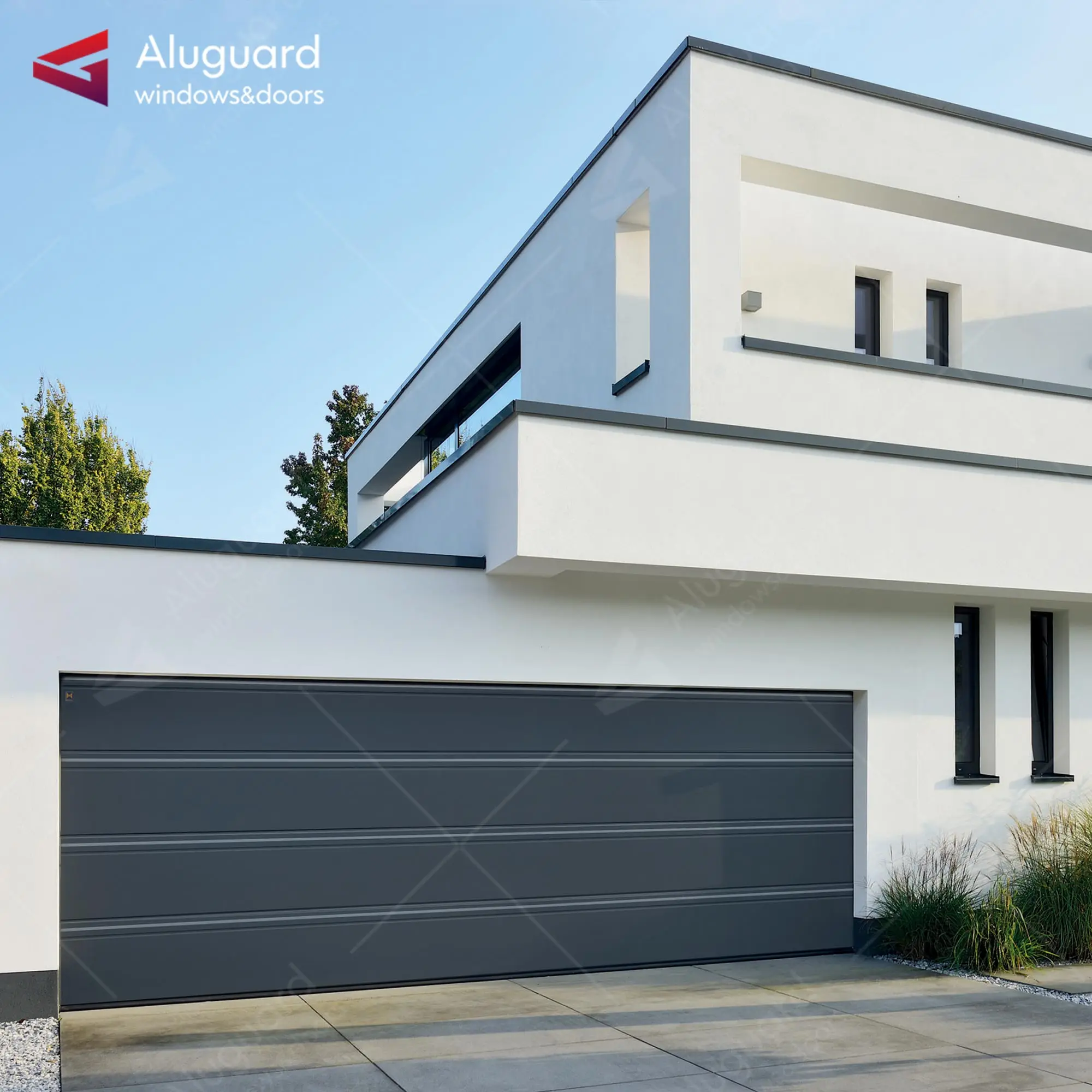 Residential Modern Cheap wooden garage doors High quality foshan garage door 2024New design garage doors for houses