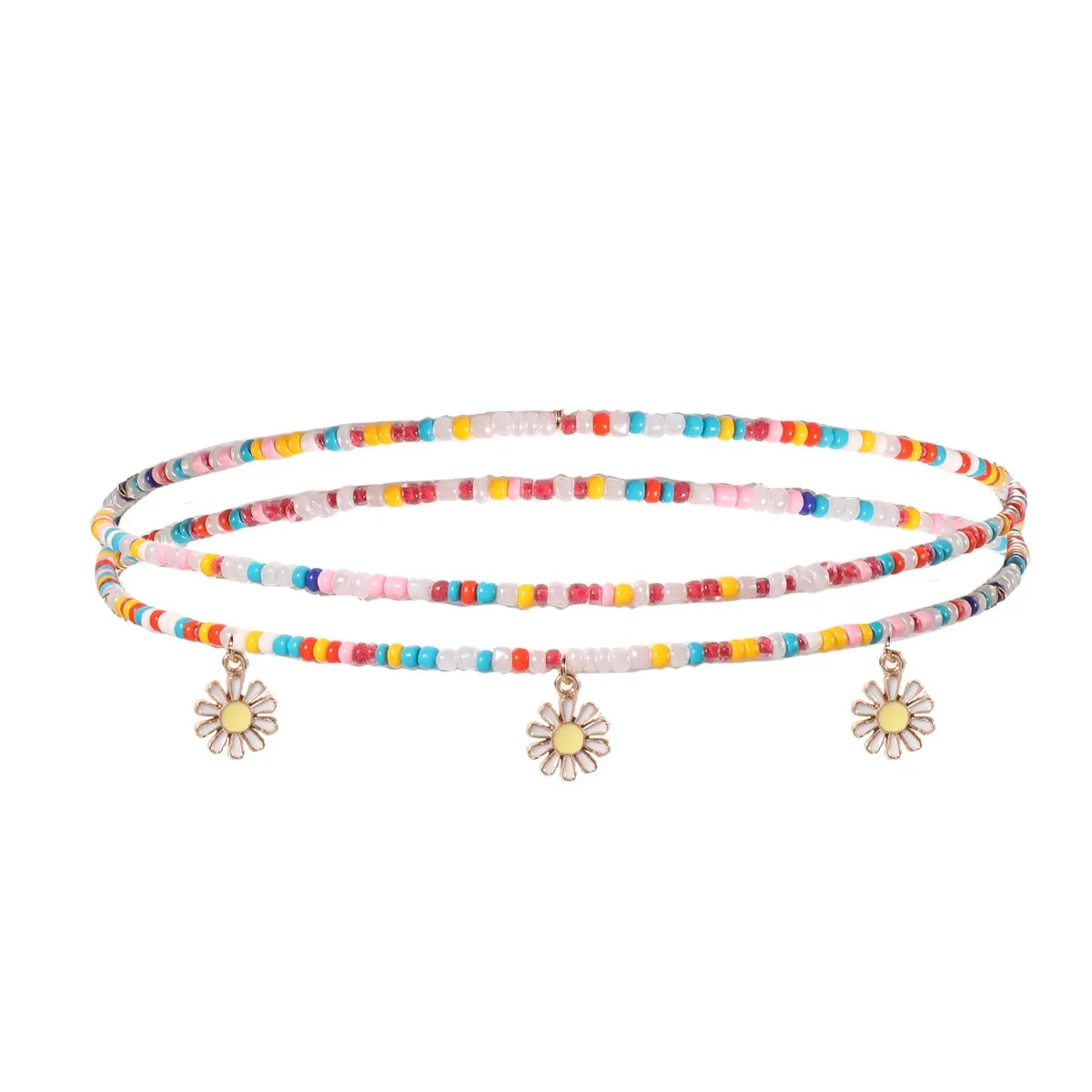 Waist Beads Chains for Women Colorful Belly Beads Elastic Waist Chain Summer Beach Bikini Belly Body Chain African Waist Jewelry