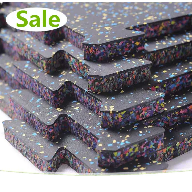 Сцепляющиеся резиновые напольные коврики для фитнеса и спортзала