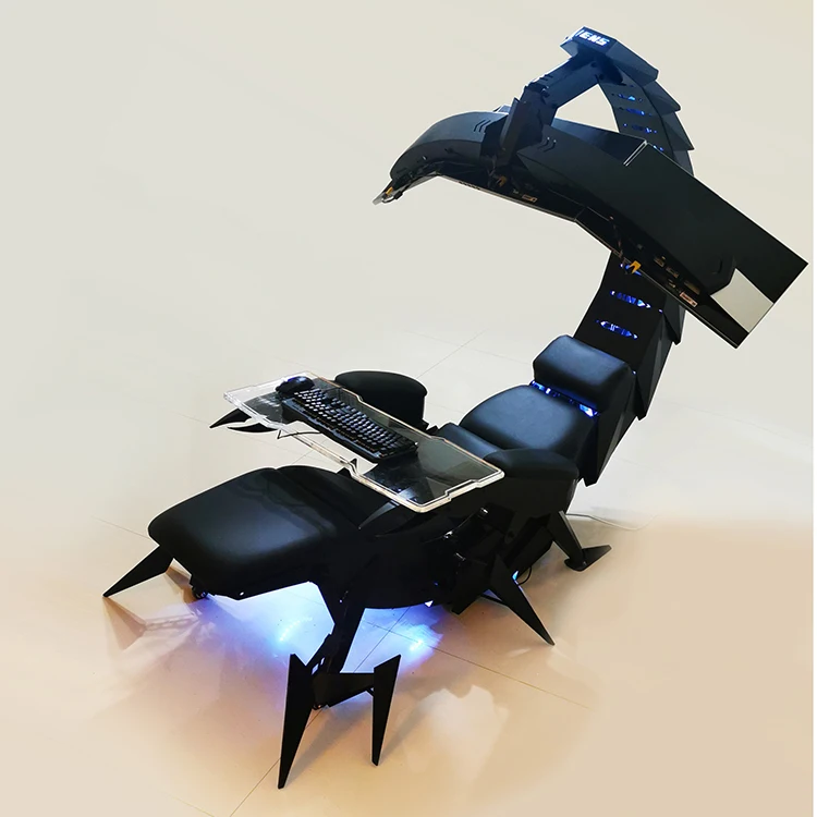 
Popular Ergonomic Office High End Multifunction Zero Gravity Scorpion Computer Cockpit Formulti Monitors 
