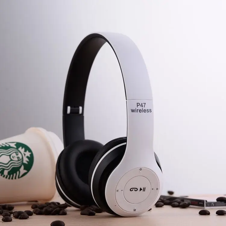 Беспроводные bluetooth-наушники P47 складные наушники для мобильного телефона или компьютера аудиосистемы AUX