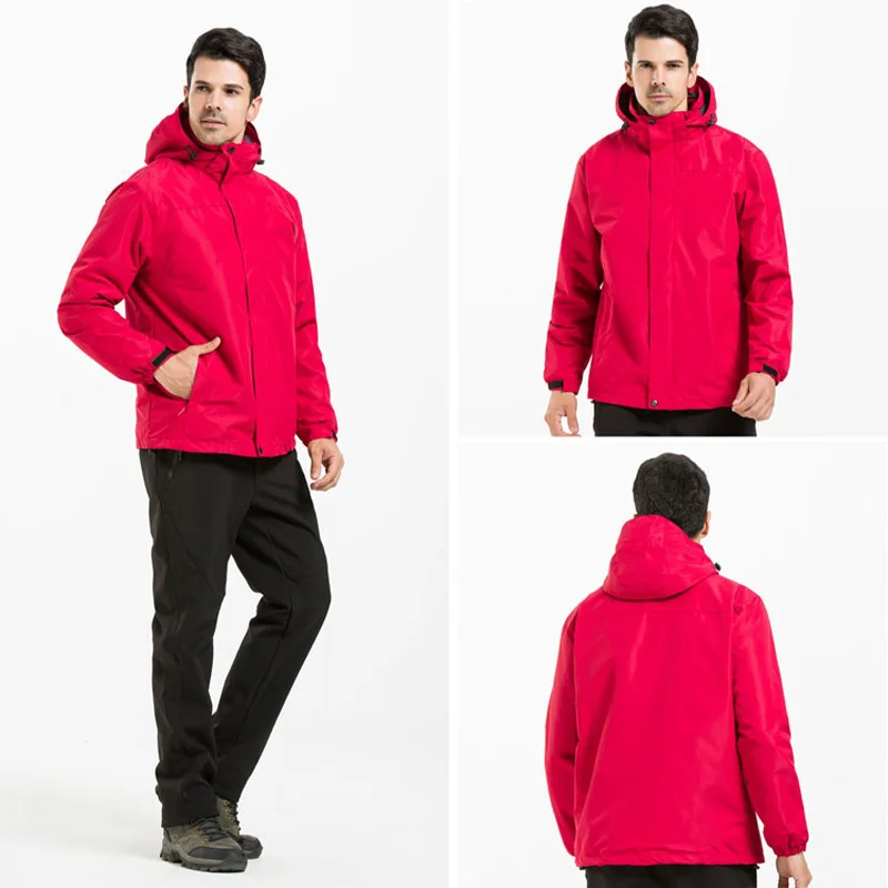 
Daily Outdoor Adventure Three in One Men Snow Jacket Homme Sport Jacket 