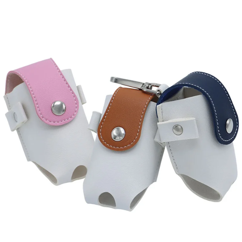 PU Leather Waist Mini Golf Ball Holder Pouch Case with Loop Tee Holder Amazon Hot Selling Outdoor Golf Bag