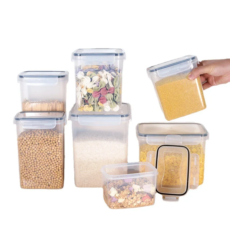 single transparent plastic nut grain food storage grain jar vacuum moisture preservation storage storage sealed jar