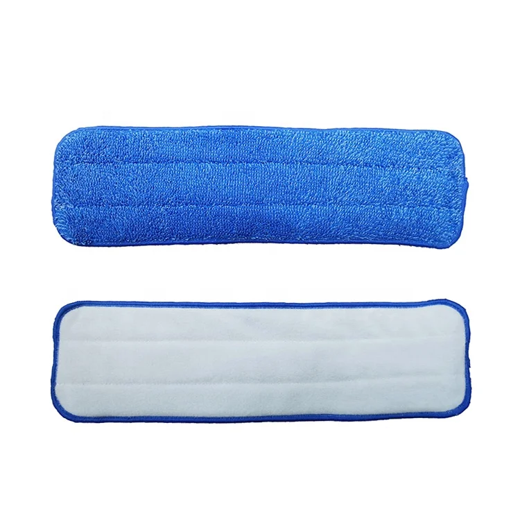 Microfiber mop pad for flat mop refill