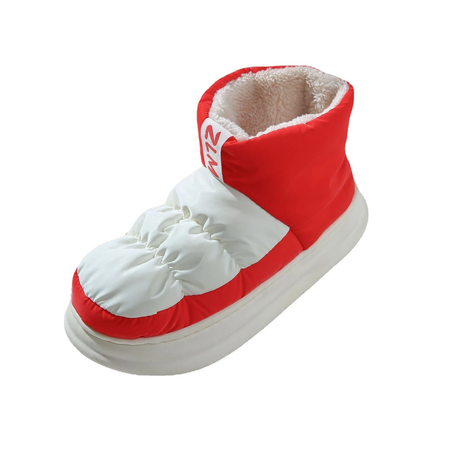 Winter home leisure rubber thick soled indoor warm non-slip waterproof snow boots down cotton shoes