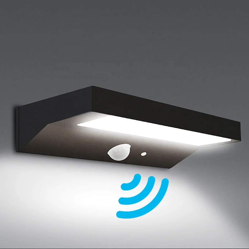 
40 LED new design long battery life High Quality pir motion sensor led wall lamp outdoor garden solar light 6w for sale 