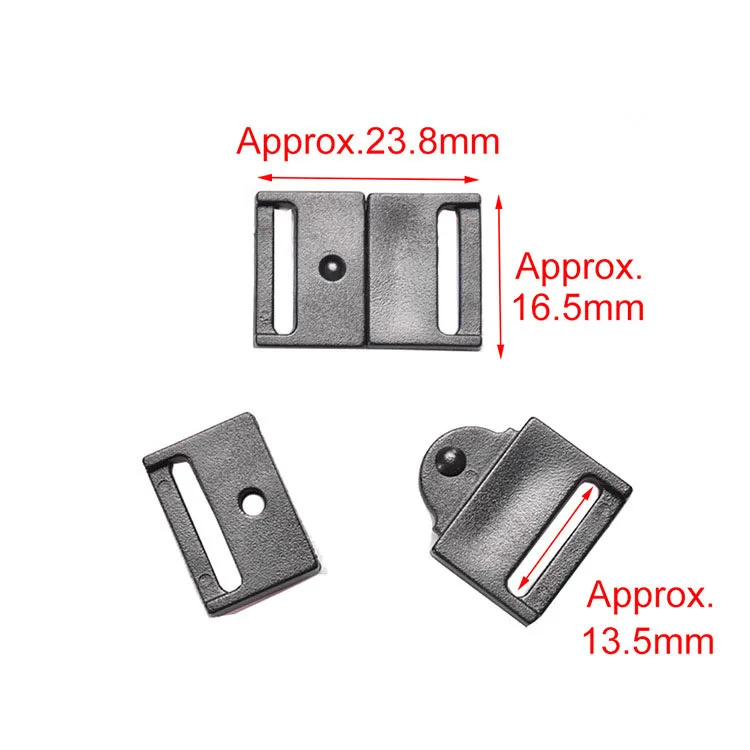 Safety Breakaway Release Buckle Flat Clip Pet Collar Strap Belt Webbing Clothing Backpack Plastic DIY Accessories