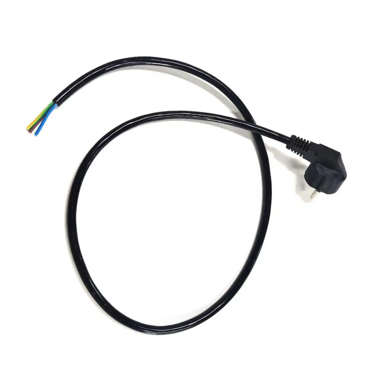 0.75mm2 EU Schuko plug to Pigtail open end European Electrical Power supply cord