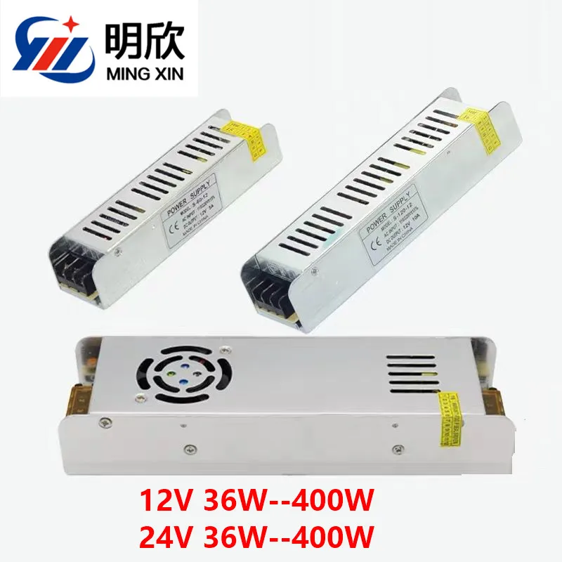 12v 30a slim case power supply, 12v 30a led driver 12v 24v 60w 100w 150w 200w 250w 360w 400w strip shape power supply slim case