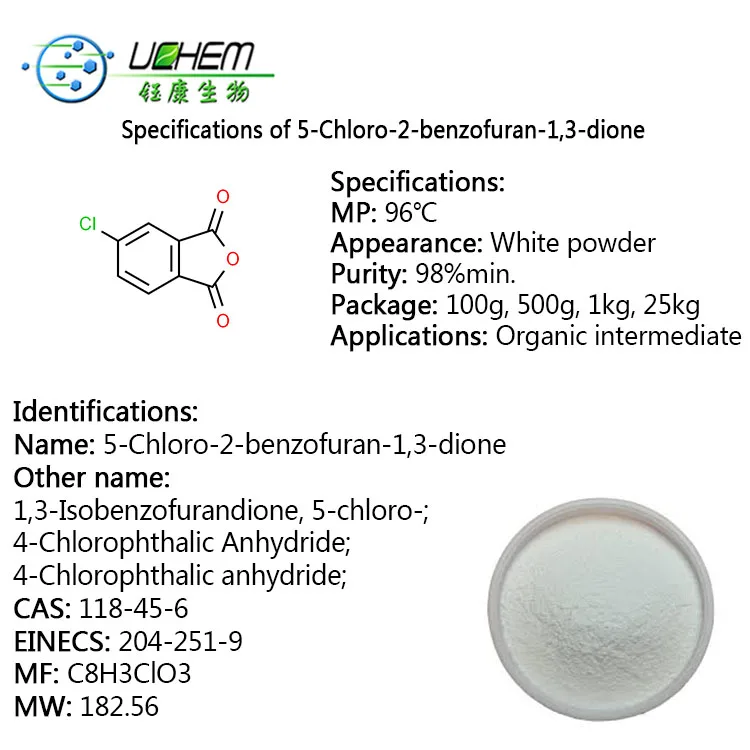
High quality 4-Chlorophthalic anhydride with low price CAS 118-45-6 