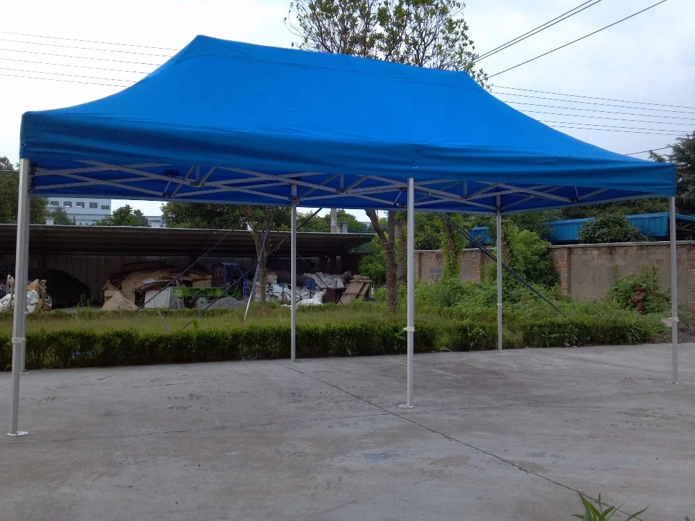 50MM 3x6 waterproof fabric with aluminium hexagon frame foldable gazebo