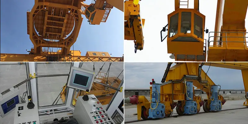 Outdoor Rail Mounted Double Girder Gantry Crane 30 ton