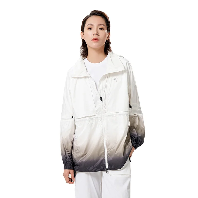 Женская кожаная одежда, летняя уличная Водонепроницаемая дышащая Свободная куртка с капюшоном и защитой от солнца, ветровка, куртка