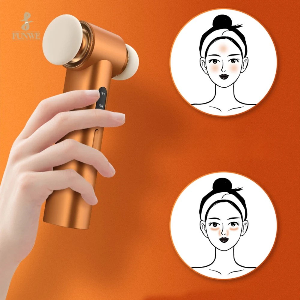 Custom Beauty Electric Makeup Applicator Portable Double Head Quick Make-up Beauty Electric Powder Puff Device