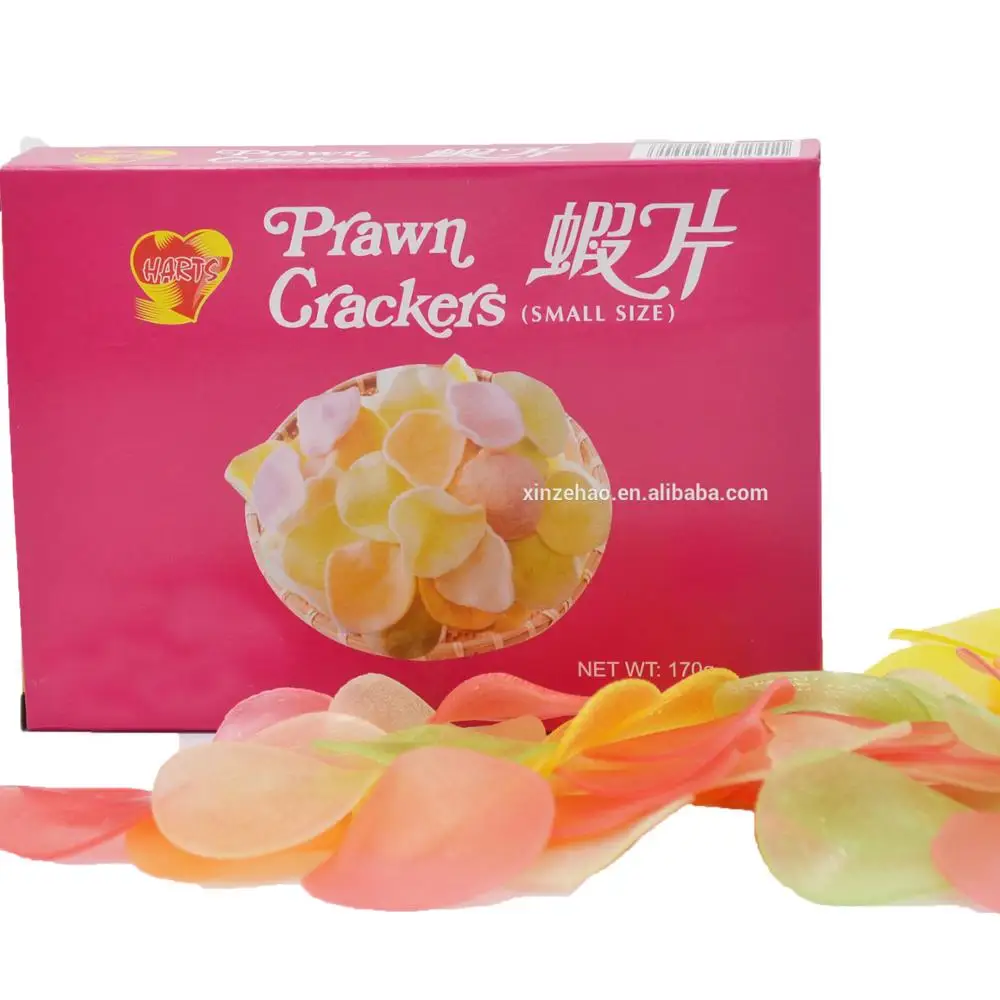 
170g Seafood fried Colorful Uncooked Dried Prawn Crackers 