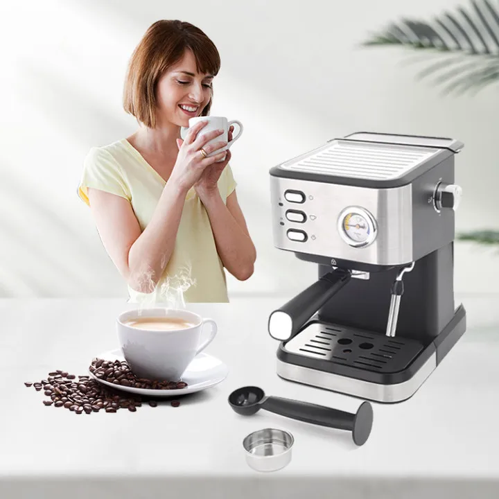 Hot sale all in one home slim electric coffee makers 15 bar pressure smart commercial espresso coffee make  with grinder machine