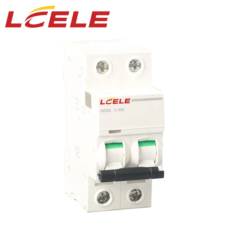 A60 Ac Dc mini DZ47-63 1P 2P 3P 4P 240/450V MCB Air Switch Upgrade 1 Pole 20 AMP A60-DPN thermal Miniature Circuit Breaker