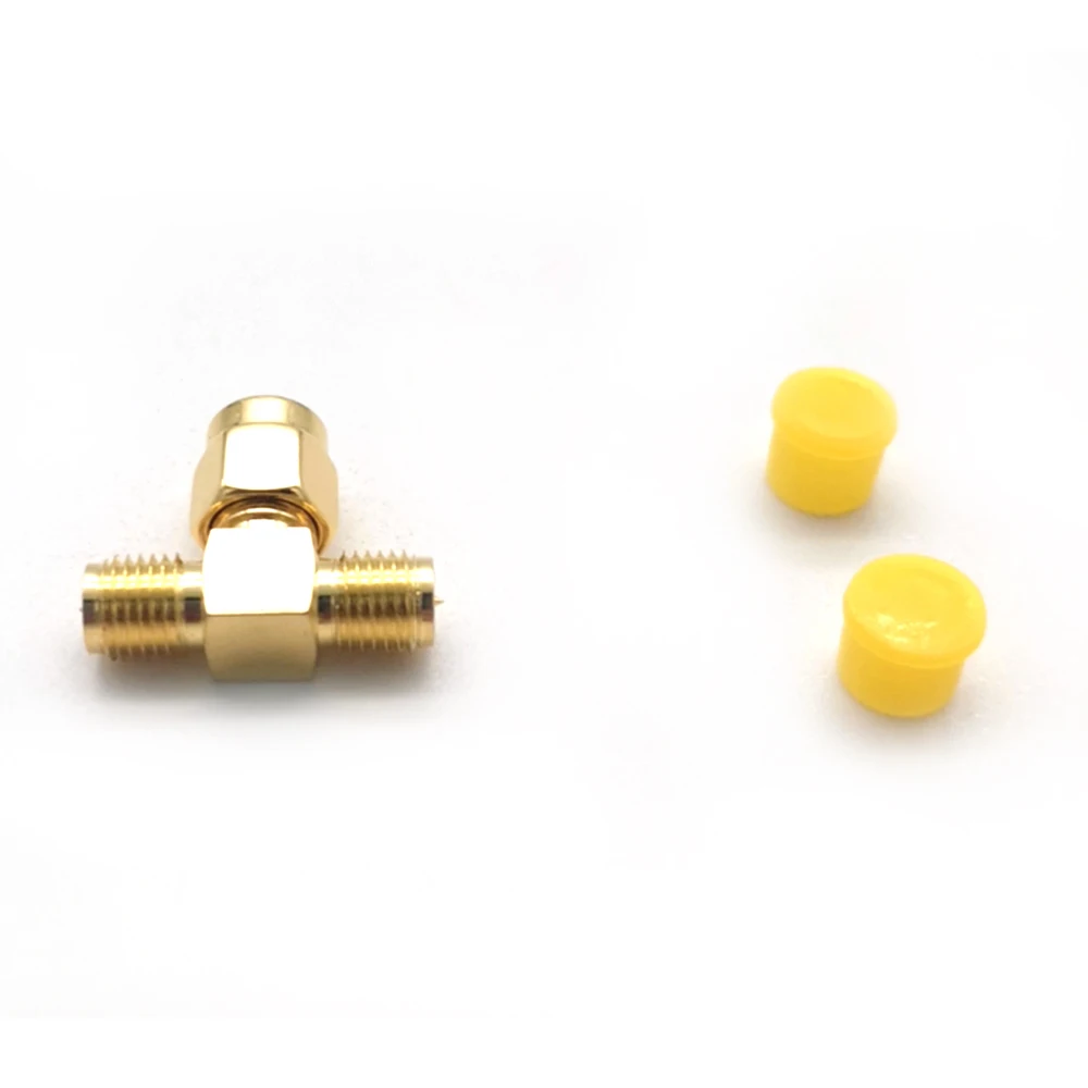 Hot sale use for RG6 Cable Right Angle double  SMA female  to sma male Connector RF adapter