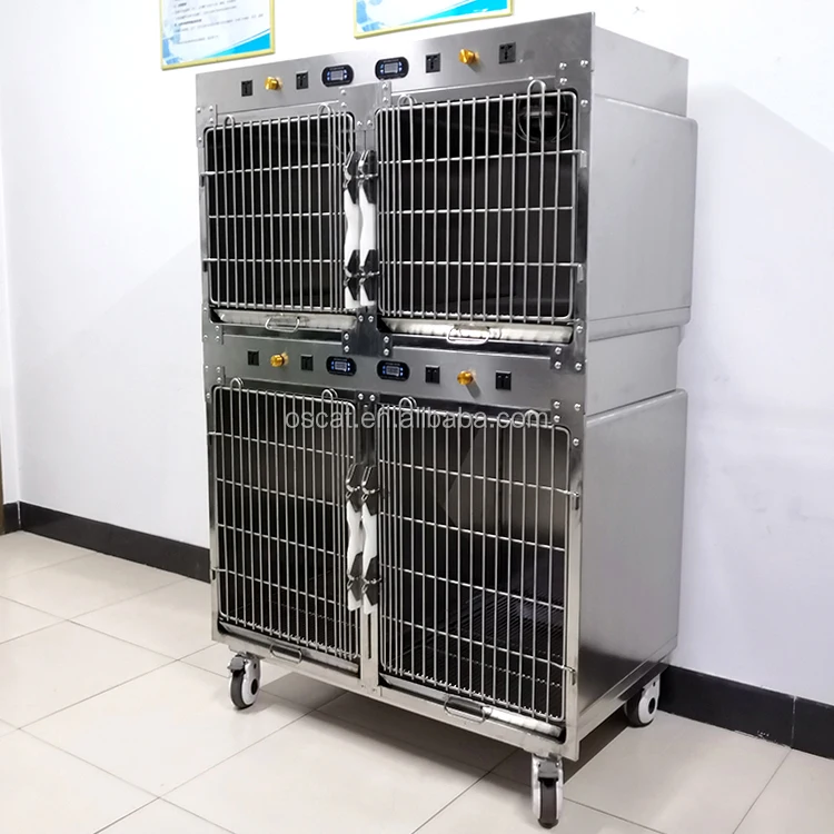 OSCAT EUR PET High Quality Professional Equipment Veterinary Pet ICU cage animal pet with temperature control and oxygen
